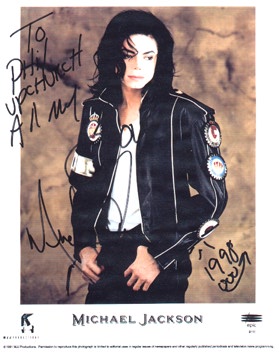 Phil Upchurch with Michael Jackson